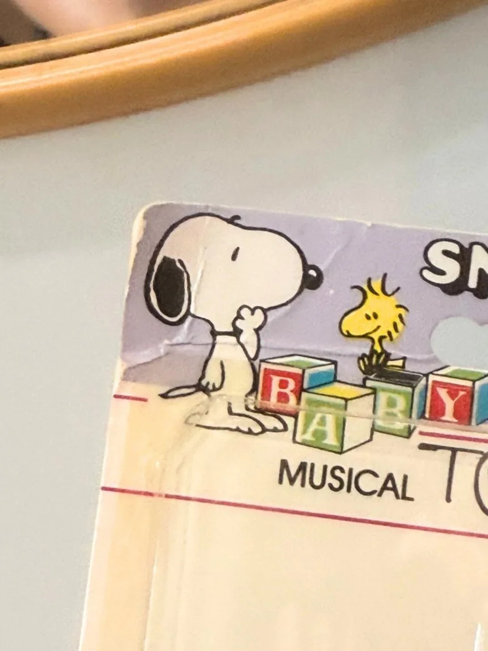 Vintage SNOOPY Baby Musical Toothbrush Danara Chimes Purple Peanuts Gang 99921K